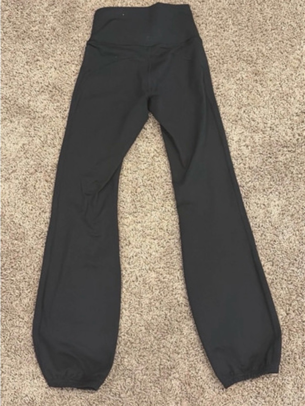 aerie Black High-Waist Leggings with Branded Logo